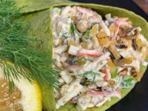 Wild Rice Seafood Wrap